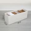 Caja de Almacenamiento para Calcetines de Cajón de Algodón y Lino Tianshan Tablero Hueco Lavable Plegable para Pantalones de Chándal Ropa Interior Sin Tapa y Caja a Cuadros