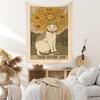 Popular Transfronteiriço Sol e Lua Gato Tarô Cartão Pano Pendurado Pano de Fundo Ins Decoração de Quarto Pano de Parede Tapeçaria de Gato Retrô