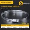Braçadeira de pressão abraçadeira de garganta para tubo abraçadeira de tubo de aço inoxidável 304 abraçadeira abraçadeira de fixação de tubo de água abraçadeira de tubo abraçadeira de tubo de gás