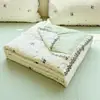 Nuevo Estilo Primavera y Verano 2026 Colcha de Verano de Gasa Arrugada de Doble Capa con Encaje Colcha Refrescante de Verano Colcha para Aire Acondicionado Juego de Cuatro Piezas