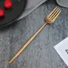Aço inoxidável 304 banhado a titânio pintado faca de bife talheres ocidentais utensílios de mesa para o dia a dia talheres faca, garfo e colher portugueses nórdicos
