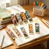 Marcadores de papel florales vintage, regalos culturales y creativos exquisitos de alta gama, tarjetas creativas DIY estilo clásico chino para estudiantes