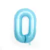 Empaque individual 32 pulgadas medio azul caramelo polvo globo de película de aluminio digital globo azul claro polvo claro decoración de cumpleaños
