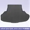 Adecuado para Infiniti Q50/Q50L 2018-2025 Material 3D para Todo Clima Tapete de Piso y Tapete de Cajuela TPE