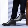 Outono Novos Sapatos Masculinos de Cano Alto Business Zíper Couro Padrão Crocodilo Slip-On Botas Quentes Tamanhos 37-46 Atacado