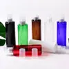 Botella pulverizadora personalizada de hombro plano y hombro redondo con boquilla, botella pulverizadora de niebla fina para tónico, botella vacía portátil de plástico PET reempaquetada