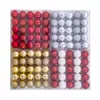 Explosiones Transfronterizas Bola Plástica Esmerilada Bola de Polvo Electrochapada Decoración del Hogar Colgante Pequeño Accesorios para Colgar en el Árbol de Navidad
