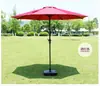 Sombrilla de Sol para Exteriores de 8 Costillas de 2.7m, Parasol, Sombrilla para Patio, Sombrilla Recta de Mástil Central, Sombrilla Grande para Exteriores, Sombrilla de Madera para Patio