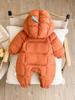Chaqueta de Plumón para Bebé Ropa de Invierno para Niños y Niñas Ropa para el Cuerpo del Bebé Gruesa Cálida Ropa de Liebre 90 Ropa de Plumón de Pato Blanco para Salir en Invierno