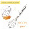 Batedor de ovos manual aço inoxidável multiuso dispensador de clara de ovo liquidificador de mão utensílio de cozinha para panificação