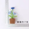 Maceta de flor de hilo tejida a mano con ganchillo, adorno de flor tejido, decoración para coche y escritorio, venta al por mayor desde una fábrica de artesanía