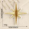Parche bordado con logotipo, parche bordado con una estrella de cinco puntas brillante y un toque de amor, accesorios de ropa, accesorios de bricolaje, pegatinas de tela muy populares en Corea del Sur.