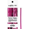 Fecho metálico rosa 4mmx11cm