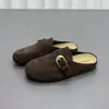 Zapatos de mujer tipo mocasín Birkenstock, colección de otoño 2026 de moda, punta redonda, suela gruesa, mocasines casuales, modernos y versátiles