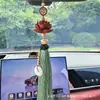 Colgante de coche de palisandro de alta gama con forma de loto para atraer riqueza y buena fortuna, pequeño Buda para la seguridad, adorno colgante interior para espejo retrovisor