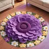 Alfombrilla de drenaje de terciopelo de cristal de girasol de colores de alta venta en comercio exterior transfronterizo, alfombrilla para el suelo de dormitorio, entrada de cocina, baño