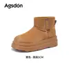 Botas de Nieve Forradas de Felpa para Mujer Augusden 2026 Nuevas Botas Cortas de Moda de Suela Gruesa para Uso en Exteriores