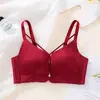 Sujetador Sexy Push-Up de Taza Media-Gruesa Sin Aros Transpirable Cómodo Ajustable que Recoge el Pecho Ropa Interior Hermosa para Espalda de Mujer