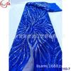 Vestido de Renda Bordada em Malha Perspectiva Francês de Largura Total Laminado à Máquina Vestido de Casamento Vestido para Performance de Palco Tecido com Contas