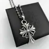 Colgante Punk Tailandés de Plata Estilo Europeo y Americano con Cadena Gruesa de Letras, Collar Colgante Cadena Clavícula Estilo Hip-Hop Coreano para Hombres y Mujeres