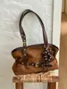 Yuezhi 2026 outono inicial nova moda bolsa de ombro retrô, estilo garota popular versátil para o dia a dia bolsa de ombro tote