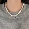 Moda y Popular Hebilla Yuanbao Collar de Perlas para Mujer Todo-partido Nicho Cadena de Lana Apilado Ligera Lujo con Cuentas Accesorios de Alta Gama