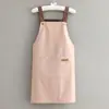 Delantal de cocina casero ultradelgado de verano, delantal dopamina resistente al agua para mujeres en la industria de la restauración, repostería y vestimenta de trabajo con texto impreso