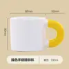 Caneca Robusta Colorida com Alça Grande e Design de Logotipo Personalizado, Caneca Cerâmica Grande Capacidade Cultural e Criativa da Empresa como Lembrança