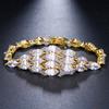 Elle Mosha moda europeia e americana cavalo vertigem zircão pulseira temperamento feminino personalidade rua pulseira uma geração de cabelo