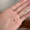 Collar de calabaza de plata de ley S925, nicho y versátil, con un toque de alta gama, no se decolora, chapado en oro, moderno, simple y de lujo ligero
