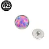 Acessórios de Unha Lip Nail, Unha de Osso da Orelha, Disco de Opala com Borda Ondulada Inlaid F136 Transfronteiriço, Acessórios DIY de Liga de Titânio G23