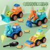 Carro de Polícia de Brinquedo para Desmontar para Crianças, Montagem com Parafusos, Veículo de Engenharia para Montar e Desmontar para Meninos com Furadeira Elétrica, Idades 3-6