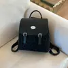 Mochila de Moda Casual para Mulheres 2025 Outono Nova Estudante Simples Tendência Bolsa Feminina Multiuso Pequena Fresca Mochila Escolar
