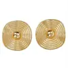 Pendientes de Aguja Plateada con Textura Geométrica Irregular Pendientes de Diseño Geométrico Retro Europeos y Americanos Pendientes Elegantes Simples y Versátiles