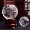 Adorno de Bola de Cristal Blanco Natural Brasileño al por Mayor Piedra Cruda Pulida Matriz de Siete Estrellas Decoración para el Hogar, Oficina, Sala de Estar, Dormitorio