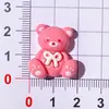 Novo Case de Celular de Urso Cartoon Brilhante com Cola de Creme, Fivela de Sapato, Grampo de Cabelo, Peças de Acessório DIY de Resina
