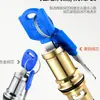 Grifo exterior antirrobo de 1/2 pulgada con cerradura y llave, de apertura rápida, agua fría solamente, longitud extendida, para uso doméstico, adecuado para lavadora y fregadero de mopa
