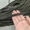 Borde de cinturón de seda negra dorada con borde de hilo de plata ribete para cojín ropa