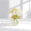 Pájaro de vidrio artificial arreglo floral eterno comercio exterior transfronterizo artesanías de Zibo Boshan decoración para coche y escritorio de oficina