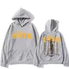 Sudadera con capucha casual impresa de terciopelo fino, nueva para otoño e invierno 2025, transfronteriza, para hombres y mujeres