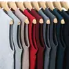 Chaleco de Invierno Nuevo con Cuello en V Cálido Cómodo Chal Casual Versátil Camisa Base de Punto de Color Sólido para Hombre
