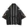 Estilo chinês Guindaste Masculino Bordado Sete Pontos Manga Top Moda Masculina Cardigan Fino Hanfu Jaqueta Masculina Atacado