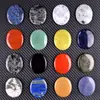 Suporta Gravação, Pedra Natural Cristal Dupla Curvatura Ultra-Fina Peça Oval 45*35*6mm Acessórios para Joias DIY Ornamento
