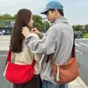 Nuevo Estilo Otoño Nicho Color Sólido Estilo Perezoso Bolso Dumpling para Mujer Multiusos Ligero para Viajes Diarios Bolso Cruzado