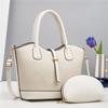 Bolso de Comercio Exterior 2024 Nuevo Bolso de Mujer Simple Portátil Bolso Tote Viajero Gran Capacidad Bolso de Hombro a la Moda