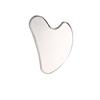 Placa Gua Sha de Aço Inoxidável 304, Lâmina Gua Sha Facial em Formato de Coração, Faca para Fáscia, Massageador Metálico Guasha