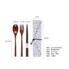 Yfjy Yafu Casa Colher, Garfo e Hashi de Madeira Estilo Japonês Lfgb Talheres de Madeira Conjunto de Talheres Portátil para Uma Pessoa Utensílios de Piquenique