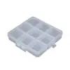 Caja de plástico con 9 compartimentos de ranura fija para organizar y clasificar cuentas de cera, equipo de pesca y piezas de ferretería