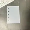 Álbum de tarjetas transparente de PVC, álbum de fotos Polaroid, de hojas sueltas con doble broche A8 mini de 3 agujeros para celebridades, álbum de almacenamiento de tarjetas pequeñas de una ranura de 3 pulgadas