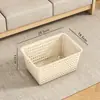 Cesta de almacenamiento para artículos varios y bocadillos transfronterizos, caja organizadora de juguetes, cesta de almacenamiento para gabinete doméstico, cesta perforada para almacenamiento de verduras de cocina